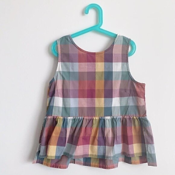 NWT Tea Collection Tiered Tie Back Girl Top, 14 Years - Picture 1 of 11